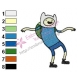 Crazy Finn Adventure Time Embroidery Design